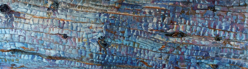 Suze Woolf watercolor painting of burned tree