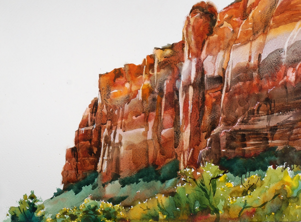 Suze Woolf Zion watercolor painting
