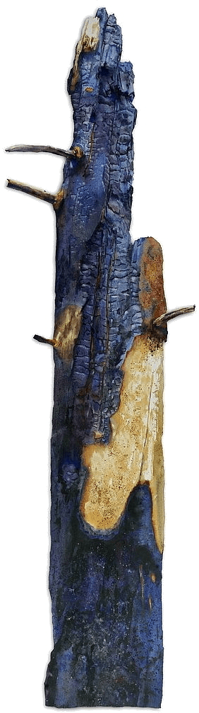 Suze Woolf painting of burned tree