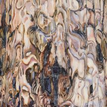 Portion of Suze Woolf painting of a burned tree