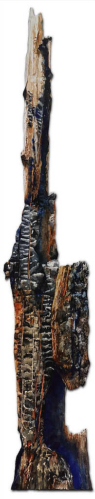 Suze Woolf burned tree painting