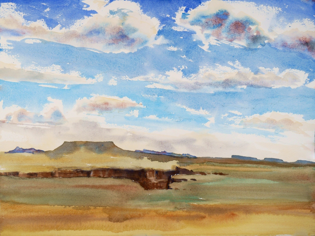 Suze Woolf watercolor painting plein air