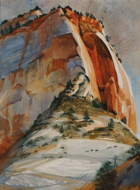 Suze Woolf watercolor from Zion National Park